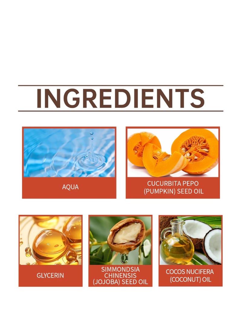 West&Month 100ml Organic Pumpkin Seed Oil, 100% Pure Cold Pressed Pumpkin Seed Oil for Hair Growth, Boost Hair Growth for Eyelashes, Eyebrows & Dry Damaged Hair, Moisturizer Face, Hair, Body & Skin Care - Image 4