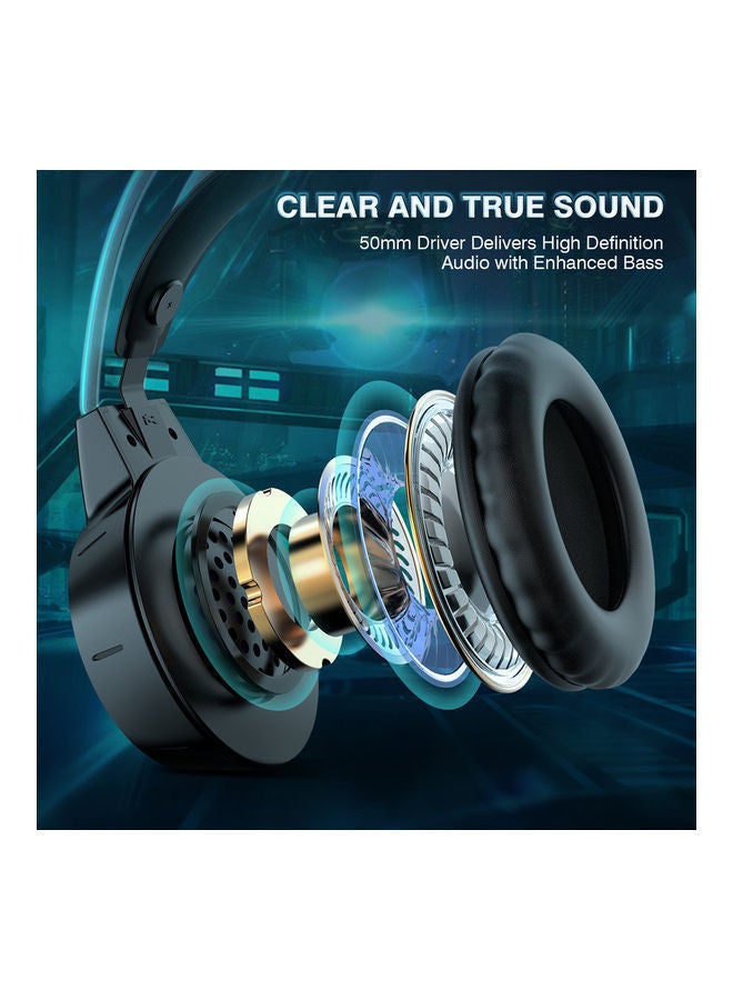 NIBEMINENT X15 Pro Wired PC Gaming Headphone with Mic and LED Light  - Image 3