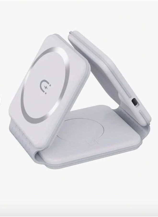 APEX CE SPECIALISTS LIMITED - Newest Version 15w Magnetic Foldable 3-in-1 Wireless Charger Compatible With Iphone 15 14 13 12/airpods/Apple Watch - Image 1
