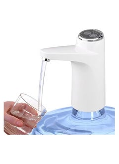 Water Dispenser Pump for 5 Gallon Bottle | Automatic Off Button, USB Charging, Universal Fit, Easy-to-Use Pump for Home, Office, and Outdoor Use – White - pzsku/ZB74C91FDFFC3918A3720Z/45/_/1740121086/e3380234-f6e6-46aa-ad68-a91dd0a65a57