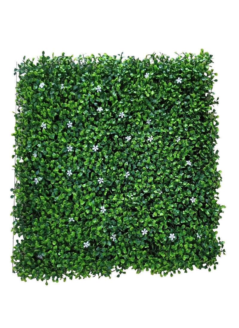 ERBA- IL GUSTO ITALIANO ERBA IL GUSTO ITALIANO Artificial Creeper Vertical UV Outdoor Wall Garden Panels Fence Leaves Grass Natural Green 50 50 cm Pack of 1 Natural  - Image 1