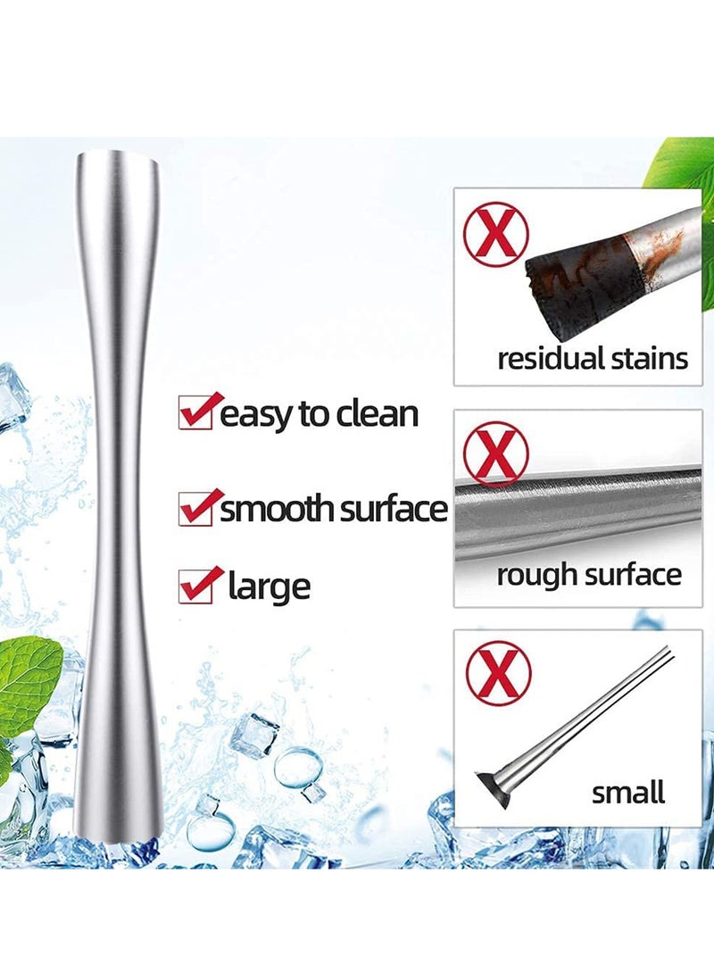 Barakah Muddler for Drinks, 10-inch Stainless Steel Muddler and Mixing Spoon Drink Muddler with Case, Home Tool Set, Tools for Fruit Based Drinks Birthday, Party, and Housewarming - Image 3