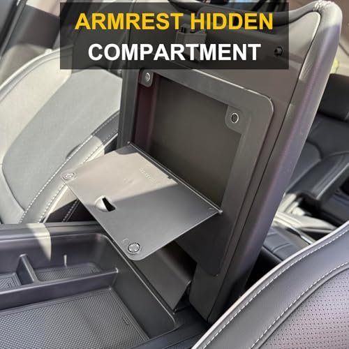Qlhshop 3Pcs Center Console Organizer Tray for 2026 Honda Passport Trailsport/2023 2024 2025 Honda Pilot/Ridgeline/Interior Accessories - Center Console Cup Holder Insert & Hidden Armrest Storage Box - Image 5