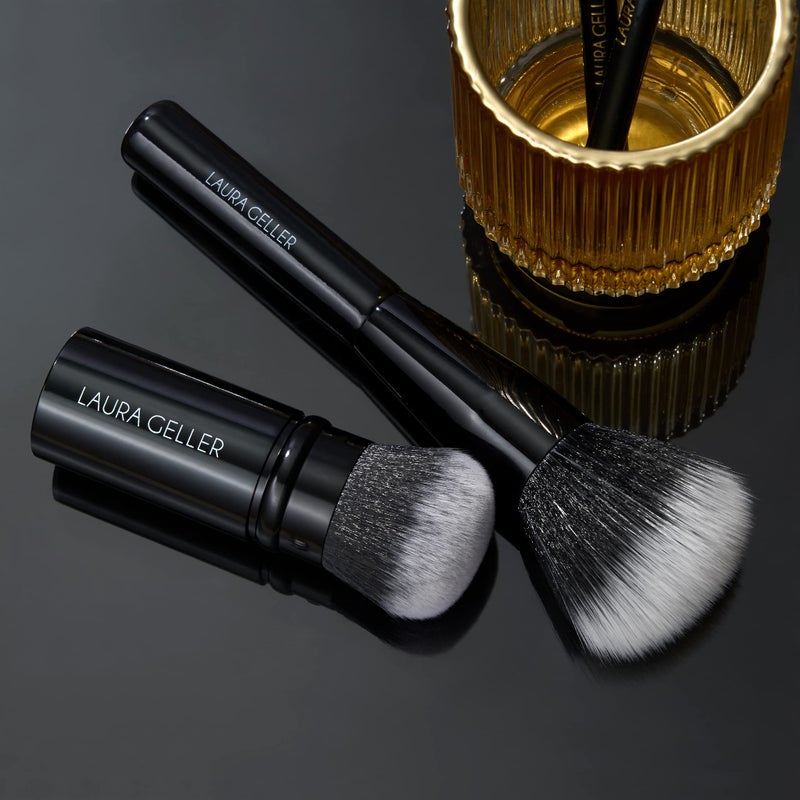 LAURA GELLER NEW YORK Blending Beauties Two-Piece Makeup Brush Gift Set for Powders and Foundation - Image 3