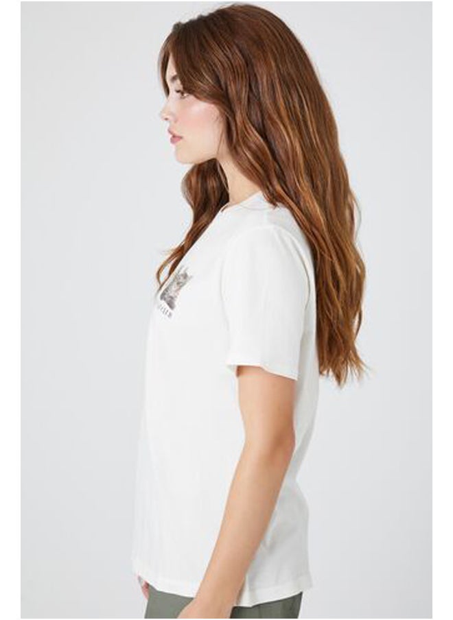 FOREVER 21 - Kitty Cat Club Graphic Tee - Image 1