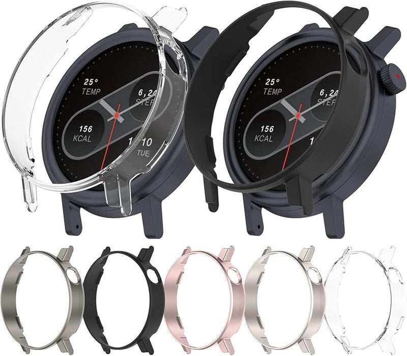 Clear Semi Enclosed Shockproof Case for Smartwatch 2 Anti Scratch Cover Guard - Image 2