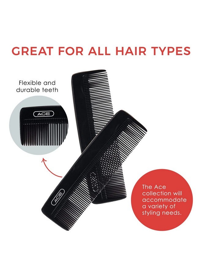 Goody - Ace Classic Bobby Pocket And Purse Hair Comb 5 Inch Black Great For All Hair Types Fine Comb Teeth For Thin To Medium Hair - Image 1