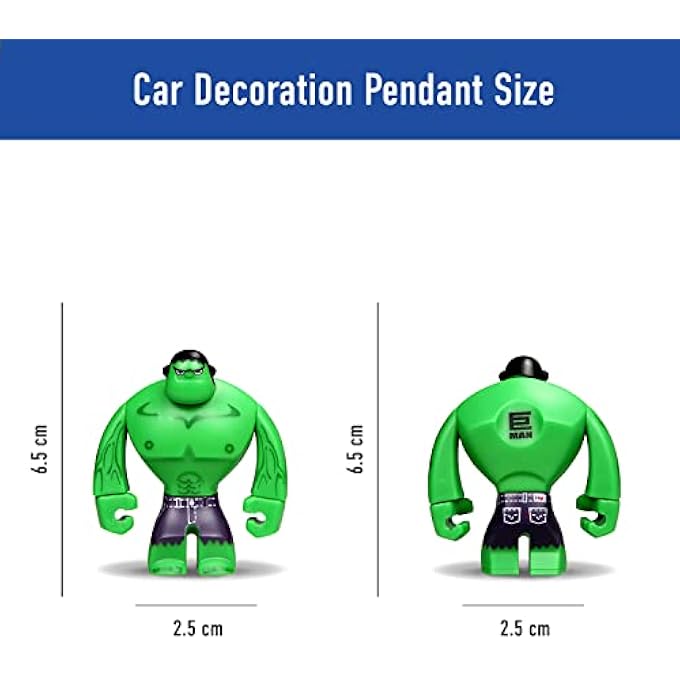 TJMR Car Decoration Pendant Car Rearview Mirror Pendant Auto Interior Decoration Car Accessories Interior Coche (Color : Hulk) - Image 3