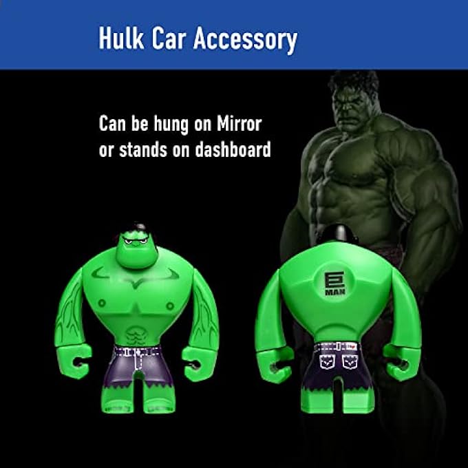 TJMR Car Decoration Pendant Car Rearview Mirror Pendant Auto Interior Decoration Car Accessories Interior Coche (Color : Hulk) - Image 2