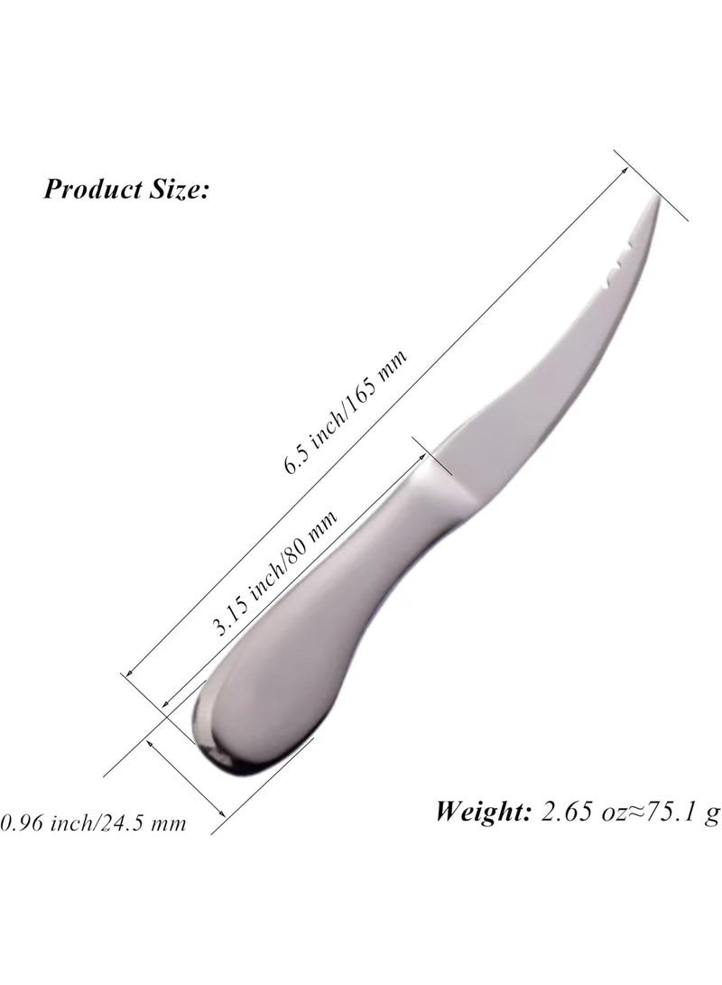 1 PCS الجمبري Deveining أداة الجمبري ذيل قبالة القراصين Peeler,الفولاذ المقاوم للصدأ الأسماك مقياس أدوات المأكولات البحرية الجمبري Peeler و Deveiner أداة وسكين أداة الأسماك Descaler,الفضة - Image 2