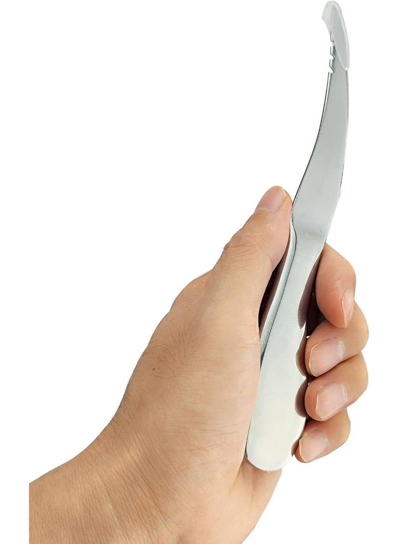 1 PCS الجمبري Deveining أداة الجمبري ذيل قبالة القراصين Peeler,الفولاذ المقاوم للصدأ الأسماك مقياس أدوات المأكولات البحرية الجمبري Peeler و Deveiner أداة وسكين أداة الأسماك Descaler,الفضة - Image 1