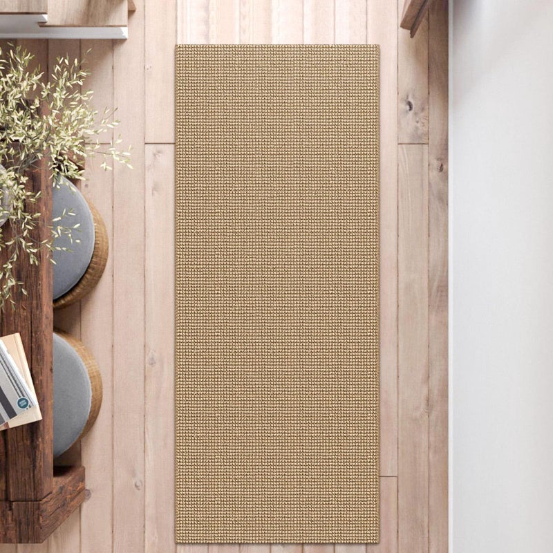EARTHALL Earthall Boho Runner Rug 2 × 5 قدم قابلة للغسل للممرات الممرات المدعومة المدعومة المدعومة من المطبخ جديلة السجاد الداخلي رمي السجاد للدخول المطبخ المطبخ المطبخ الطبيعي  - Image 5