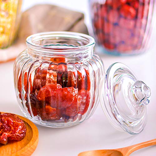 Incrizma Glassware - Imported Home Made Glass Storage Jar with Lid - 600 ml - Image 2