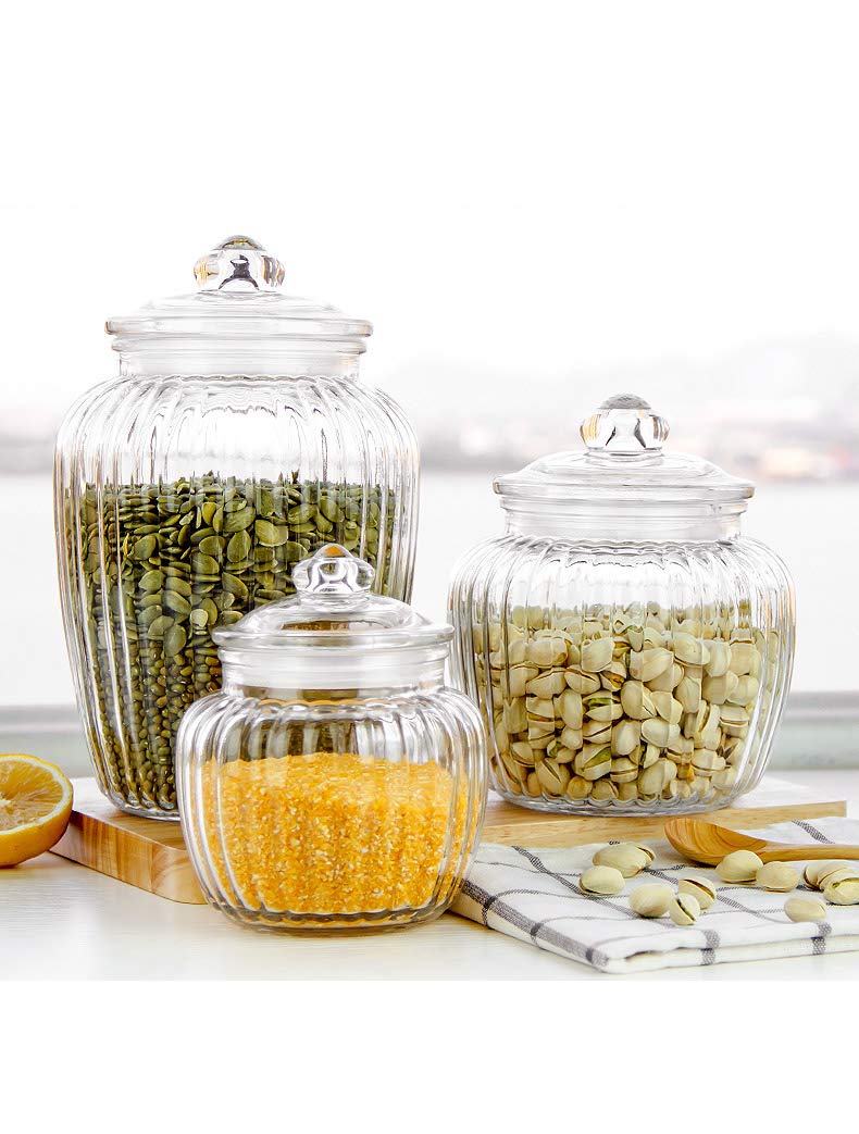 Incrizma Glassware - Imported Home Made Glass Storage Jar with Lid - 600 ml - Image 4