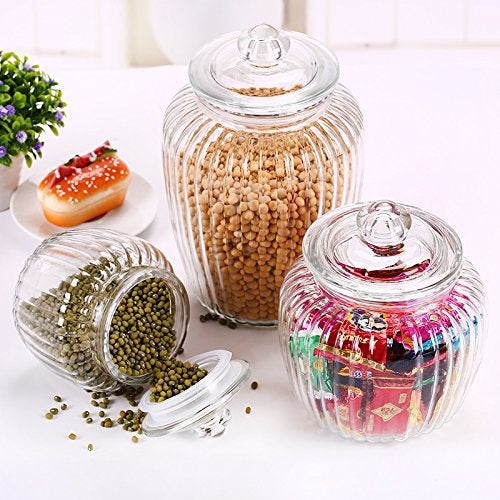 Incrizma Glassware - Imported Home Made Glass Storage Jar with Lid - 600 ml - Image 5