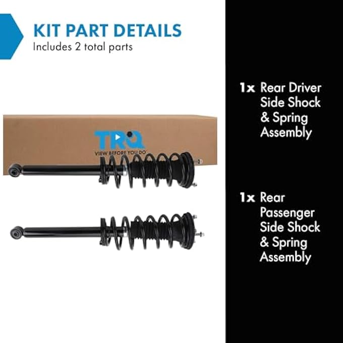 TRQ Rear Shock  Spring Assembly Set Compatible With 20072017 Lexus Ls460 - Image 3