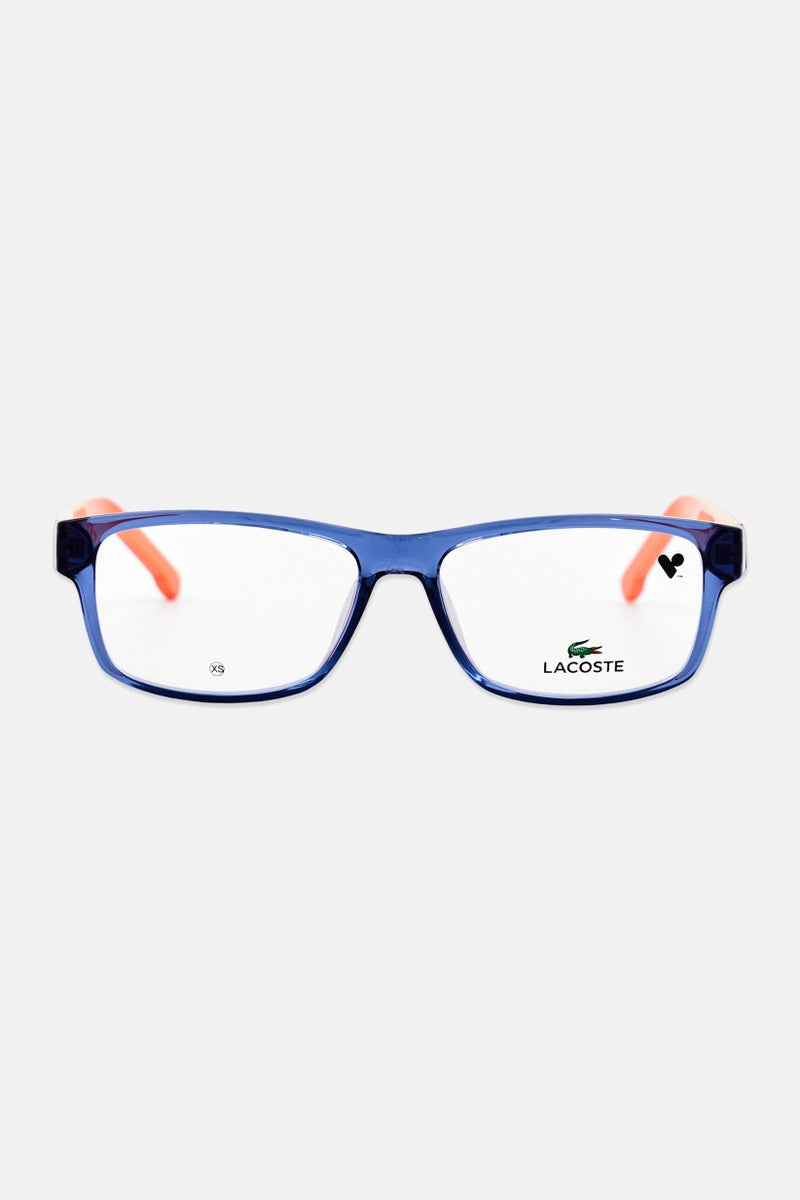 LACOSTE Men L2707 Rectangular Eyeglasses, Blue - Image 1