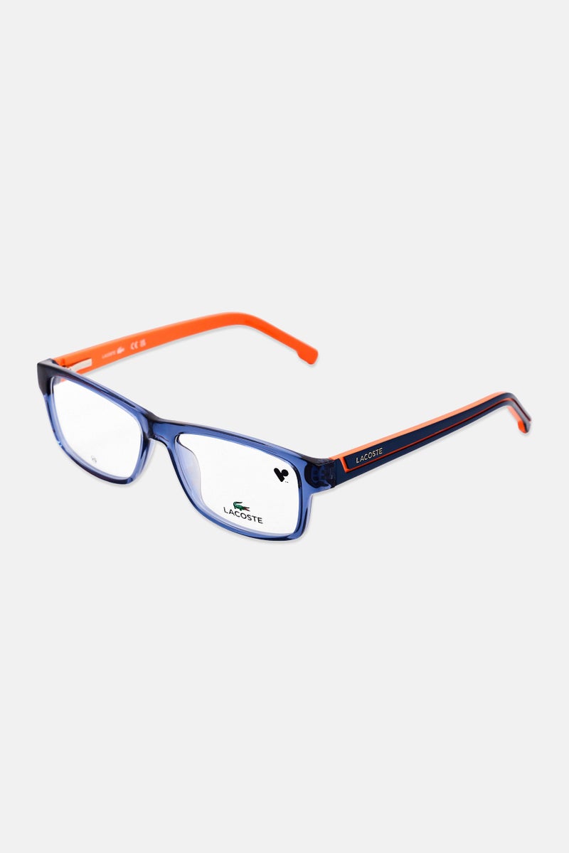LACOSTE Men L2707 Rectangular Eyeglasses, Blue - Image 3
