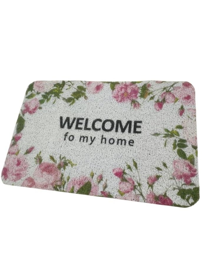 Spaceshoop Welcome Mat Door Mats Outdoor with Non Slip Backing Durable Front Door Mat Easy to Clean for Outside Entry Outdoor Entrance Shoes Mat 60x40 (shape multi)  - Image 1