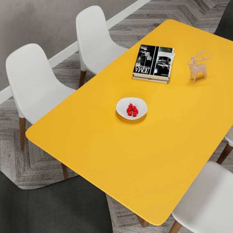 GREEWELT Solid Matte Yellow Wallpaper | Self Adhesive Peel & Stick | Waterproof Decorative Vinyl for Walls | Solid Color Home Décor 41 x 200 cm - Image 2