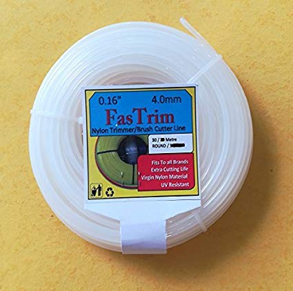 FASTRIM Round Nylon Grass Cutter Trimmer line (0.16inch, White, 30 metre) - Image 4