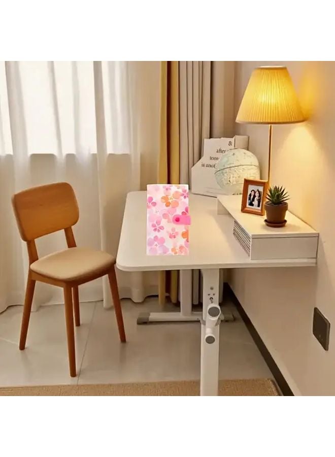 ألبوم صور زهور 120 جيب حامل بطاقات بولارويد صندوق تخزين متين للعمل والمدرسة - Image 1