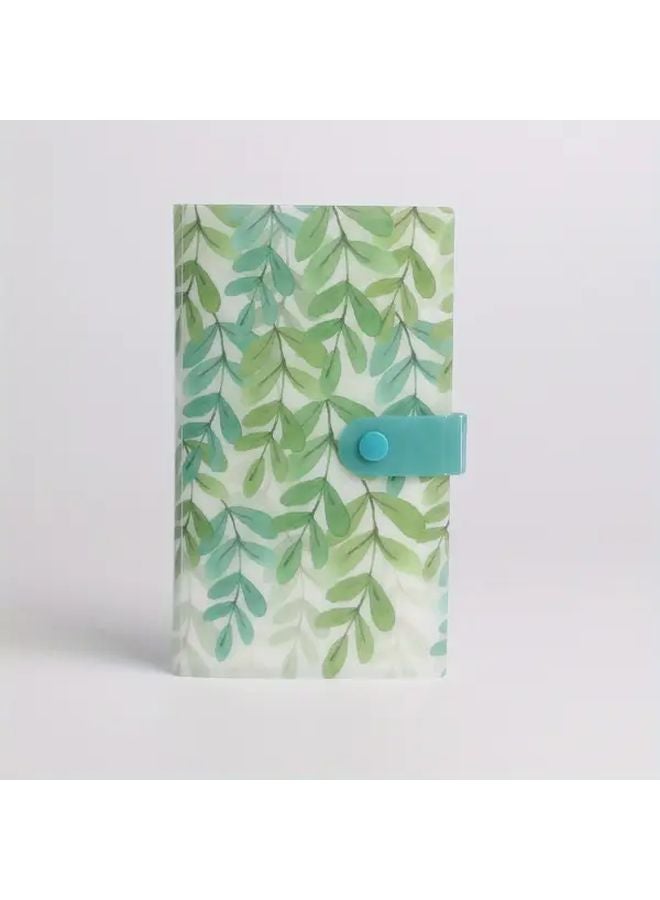 ألبوم صور زهور 120 جيب حامل بطاقات بولارويد صندوق تخزين متين للعمل والمدرسة - Image 3