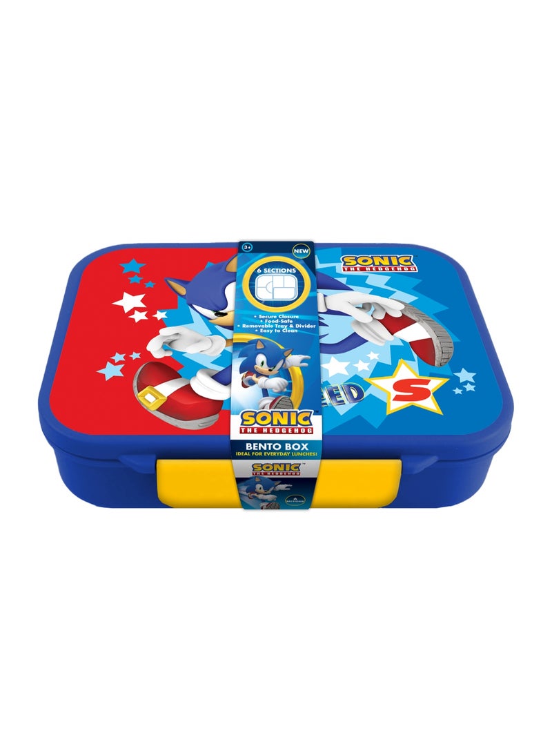 Sega Sonic the Hedgehog Lunch Bento Box – 6 Dividers – 1100ML – SEGA Game Character – Kids' Meal Box - Image 1