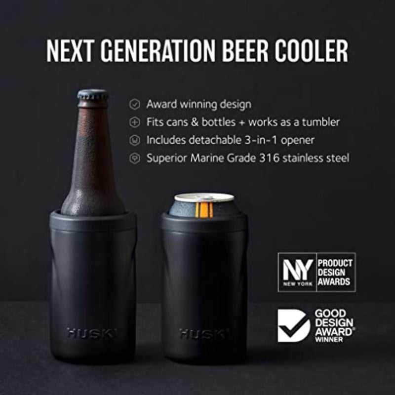 Beer Cooler 2.0 NEW Premium Can and Bottle Holder Triple Insulated Marine Grade Stainless Steel Detachable 3-in-1 Opener Works as a Tumbler Best Gifts for Beer Lovers - Image 2