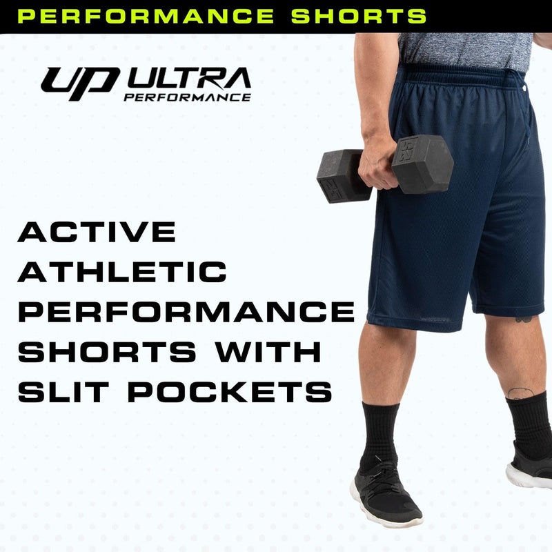 Ultra Performance 5 Pack Mens Shorts, Athletic Gym Shorts Workout Basketball Shorts for Men, Medium - Image 4