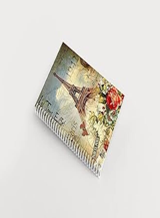 دفتر ملاحظات ممتاز مكون من 100 صفحة - برج إيفل (A5، 15X20 سم)