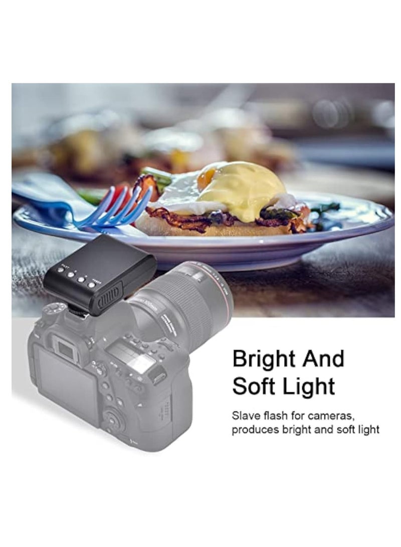 On Camera Flash, Flash Speedlite, Electronic Flash, Portable Mini Digital Hot Shoe Mount Flashlight for DSLR Cameras, Built in Digital Slave and Auto Pre Flash Sensor, for Any Digital Camera - Image 5
