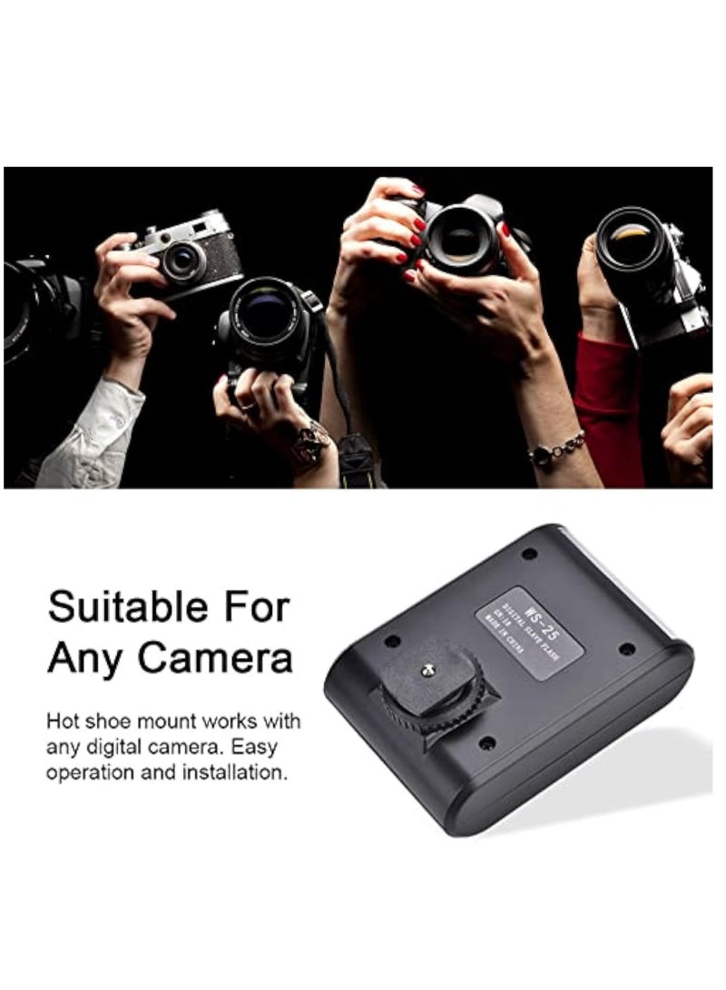 On Camera Flash, Flash Speedlite, Electronic Flash, Portable Mini Digital Hot Shoe Mount Flashlight for DSLR Cameras, Built in Digital Slave and Auto Pre Flash Sensor, for Any Digital Camera - Image 3