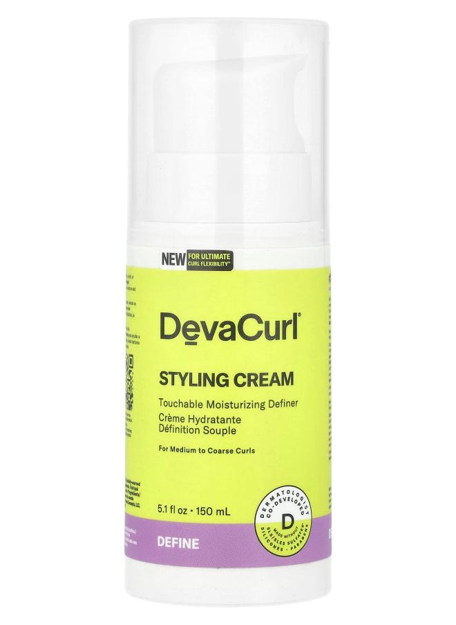 DevaCurl Styling Cream Touchable Moisturizing Definer 5.1 fl oz (150 ml) 