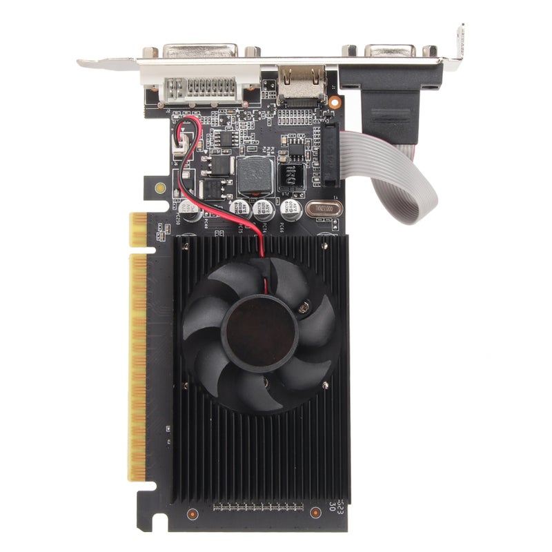 Desktop Graphics Card 2GB DDR3 Quiet Cooling Fan Independent Graphics Card - High-Definition Multimedia Interface DVI VGA PCI Express X16 for Desktop Gaming & Home Media Use - Image 3
