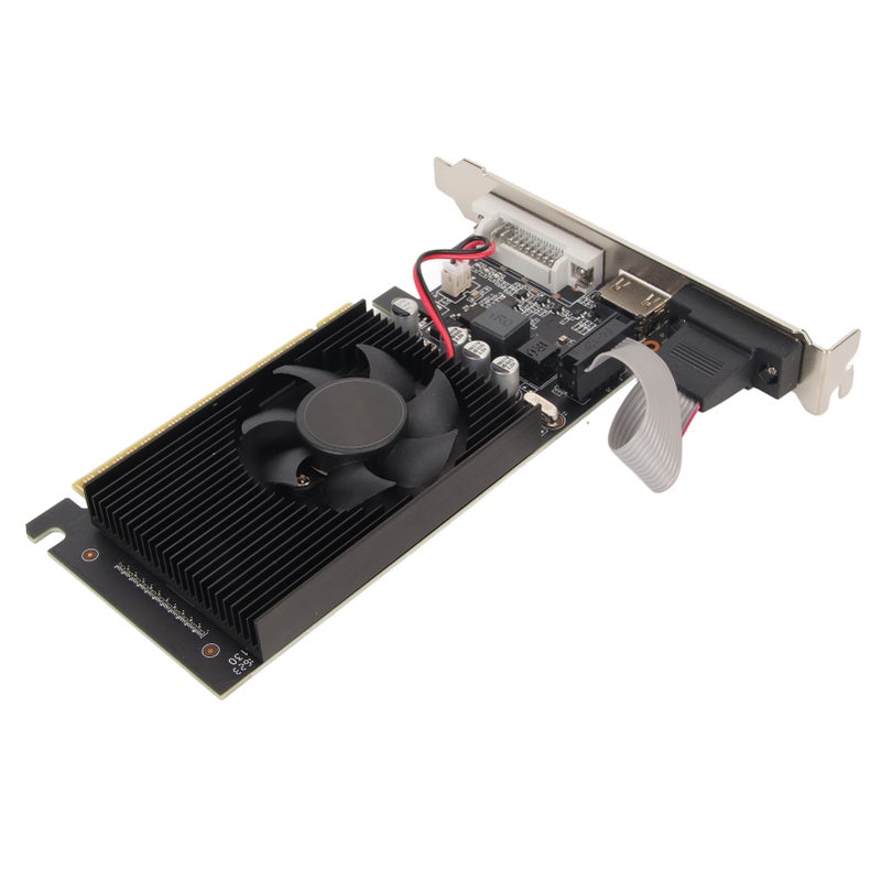 Desktop Graphics Card 2GB DDR3 Quiet Cooling Fan Independent Graphics Card - High-Definition Multimedia Interface DVI VGA PCI Express X16 for Desktop Gaming & Home Media Use - Image 2