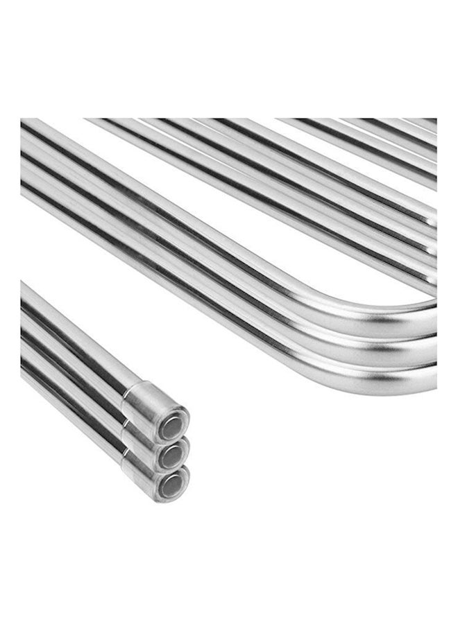 5 Piece Pants Rack Trousers Silver - Image 2