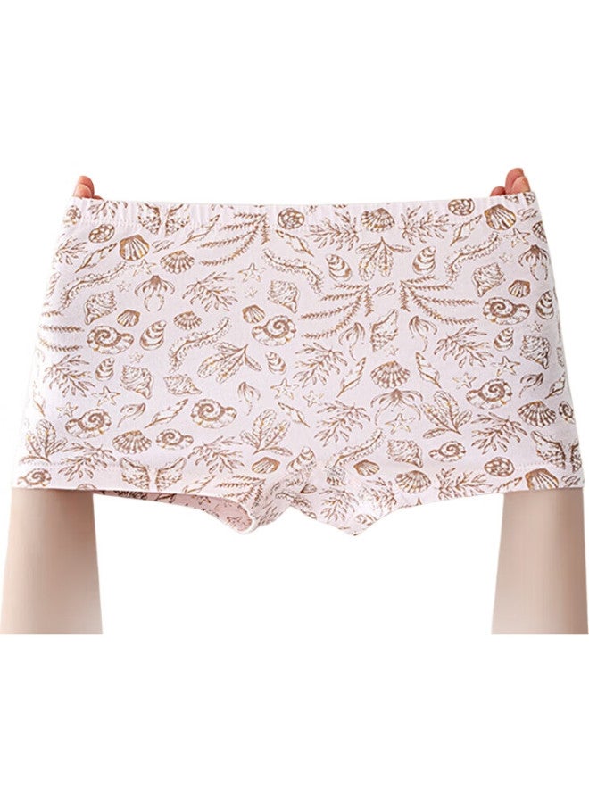 GB Children'S Pure Cotton Underwear Mother And Baby Class A 7A Antibacterial Mite-Proof Square Pants Girls' Square Pants Leggings 3-Pack - Image 2