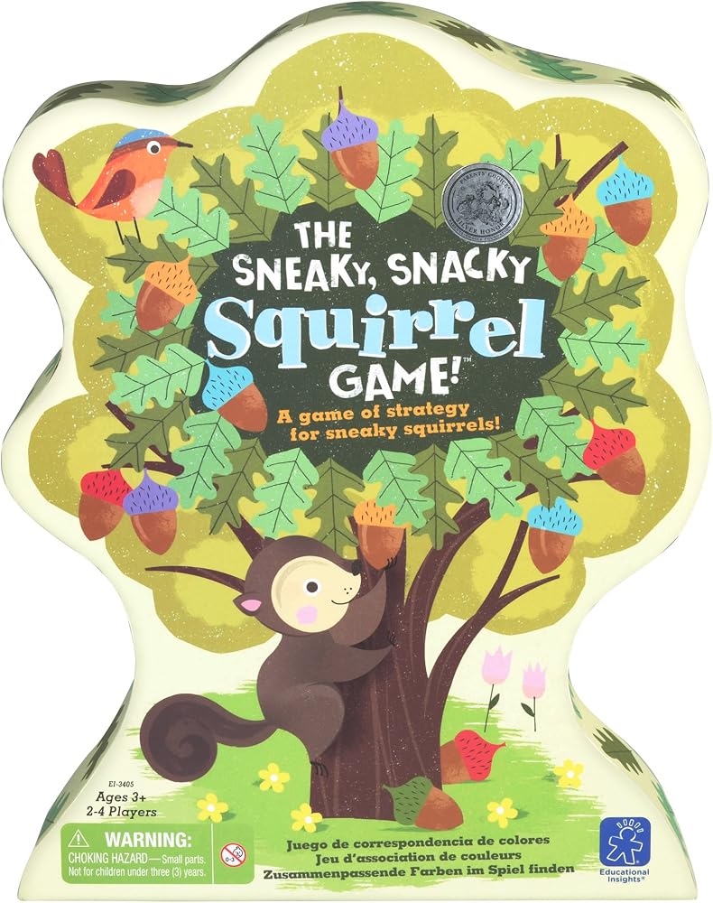 إديوكيشنال إنسايتس Educational Insights 3425 The Sneaky, Snacky Squirrel Game! وكتاب اللوح المصور بشكل جميل - Image 2