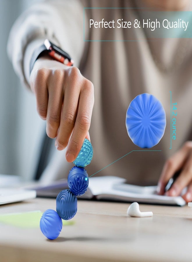 luckdoor Silicone Magnetic Balls Fidget Toys for Adults & Teens,4PCS Stress Relief Sensory Toys for Autism ADHD Anxiety,Fun Textures Gadgets,Office Desk Toys,Stocking Stuffers for Men Women Teen Gifts - Image 5