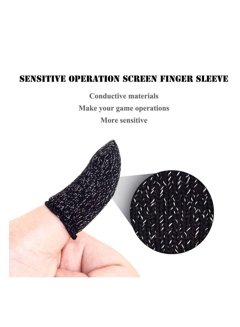 Captaintech Mobile Game Finger Sleeve【6 Pack】, 【Thinner&Softer】 Touch Screen Finger Sleeve Breathable Anti-Sweat Sensitive Shoot and Aim Keys for Rules of Survival/Knives Out for Android&IOS, Black - Image 5
