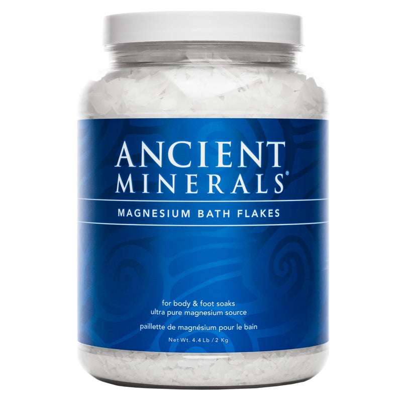 Ancient Minerals Magnesium Bath Flakes - Bathing Alternative to Epsom Salt - Soak in Natural Salts - High-Absorption Efficiency for Relaxation, Wellness & Muscle Relief (4 .4 lb) - Image 1