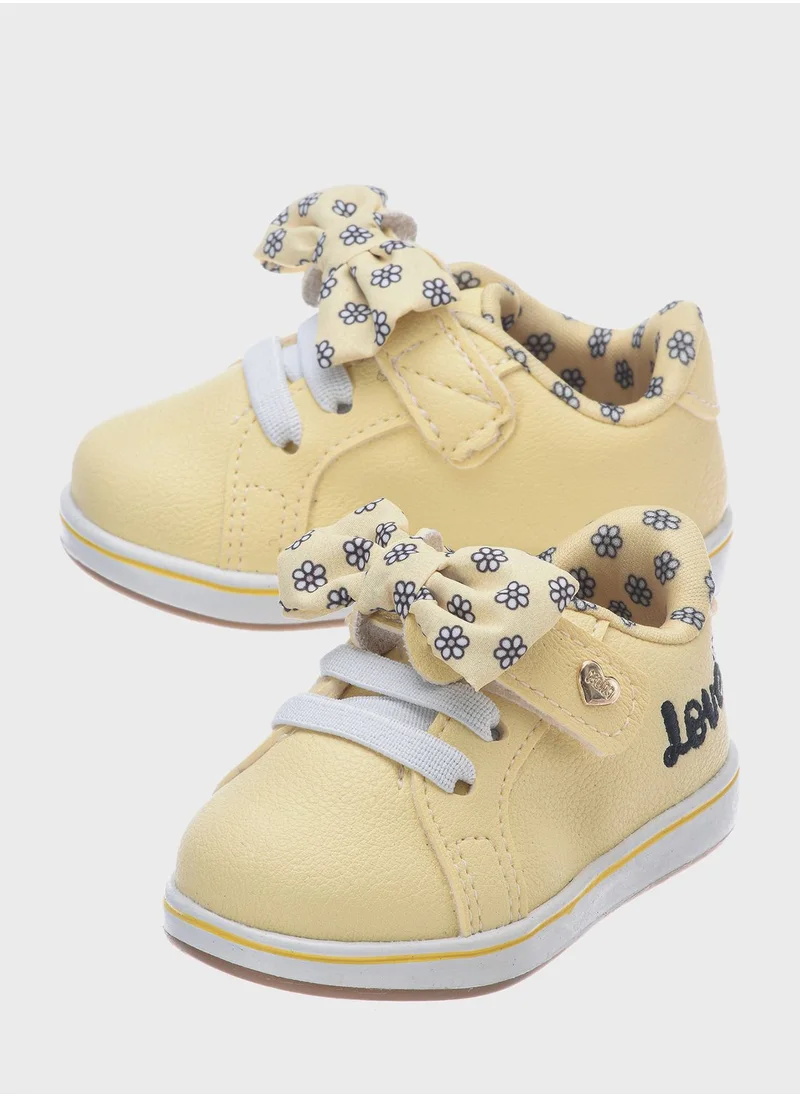 Klin Kids Front Bow Low Top Sneakers