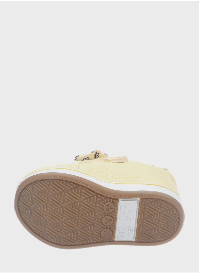 Klin Kids Front Bow Low Top Sneakers