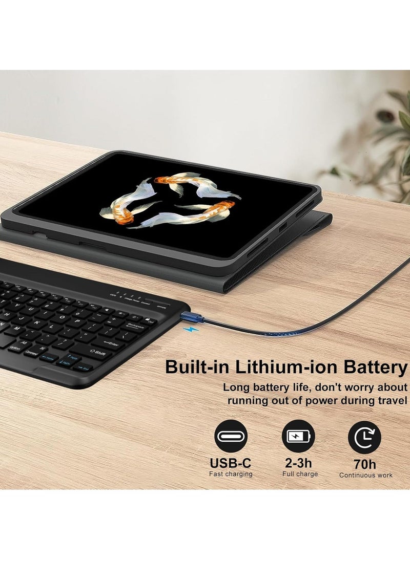 TIGER 2022 Samsung Galaxy Tab S9 Ultra / S8 Ultra Keyboard Protective Case 14.6 inch | Slim Smart Cover with Multi-Use Bluetooth Keyboard, S Pen Holder | Protective Case for Galaxy Tab S9 Ultra, Black - Image 4