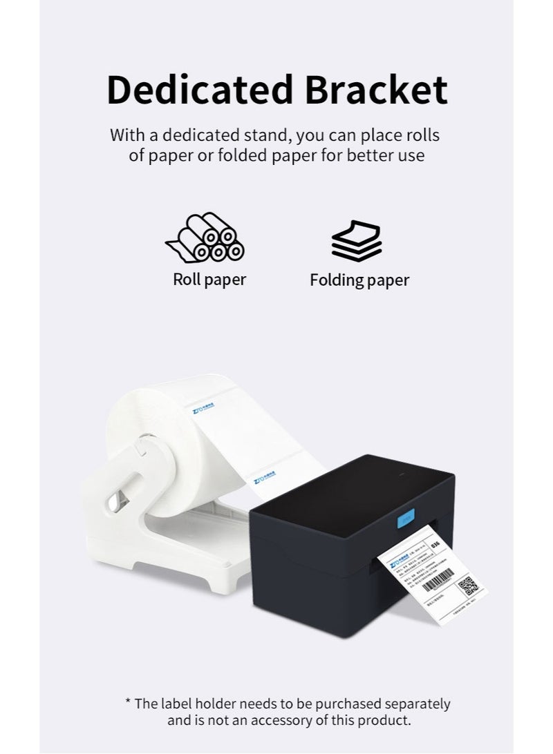 HZ-9220 High-Speed 4-Inch Thermal Label Printer for Shipping & Barcode – 203dpi, USB & Bluetooth, Supports QR Code, No Ink Required  - Image 5