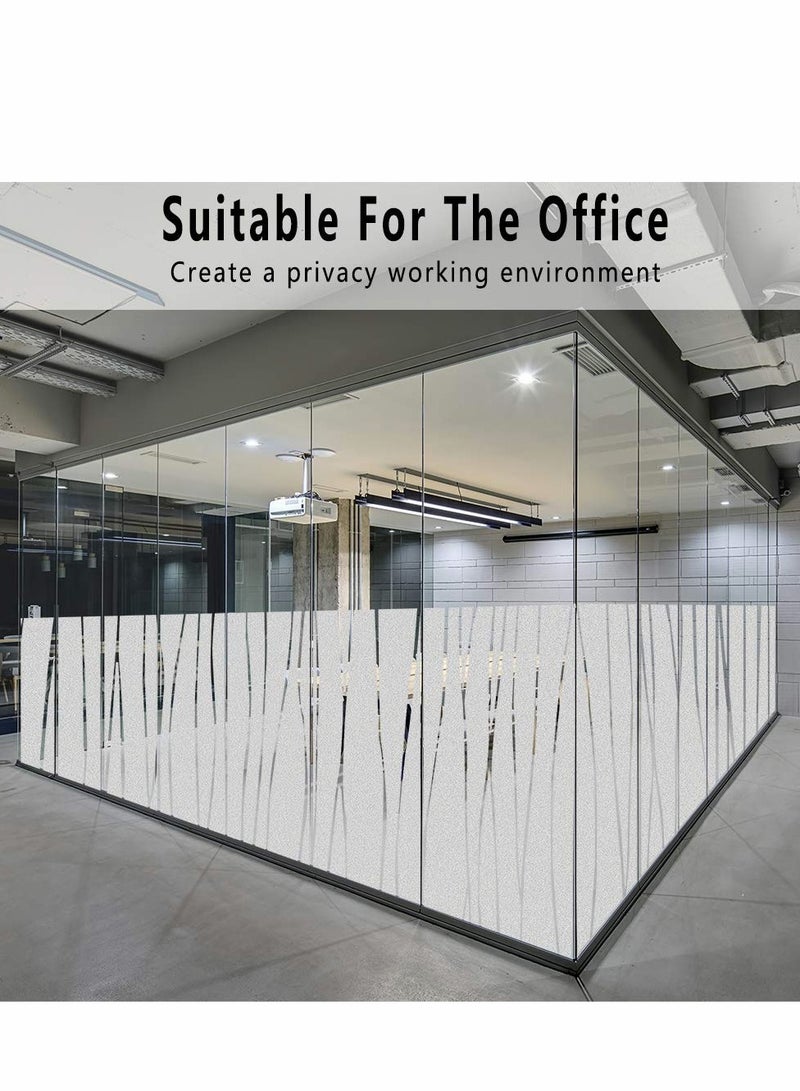 Frosted Window Film - Removable Privacy Decal for Home & Office, No Glue Needed, 45 x 200cm - Image 2