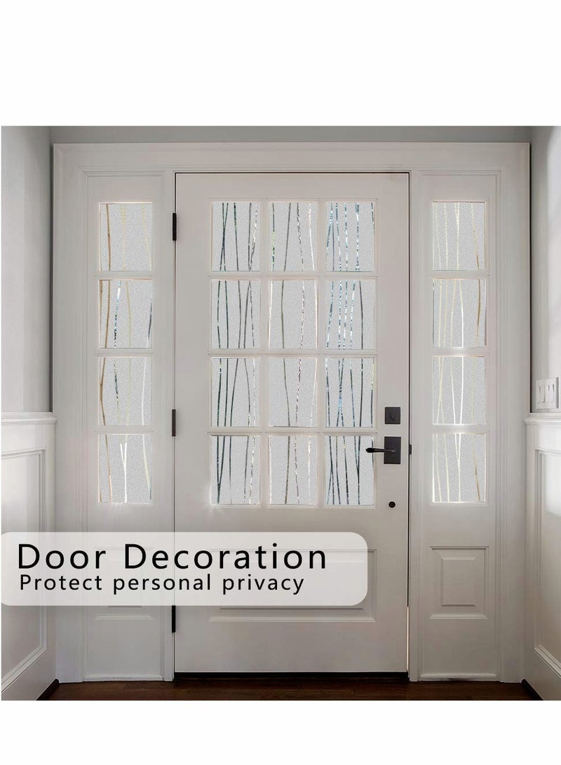 Frosted Window Film - Removable Privacy Decal for Home & Office, No Glue Needed, 45 x 200cm - Image 3