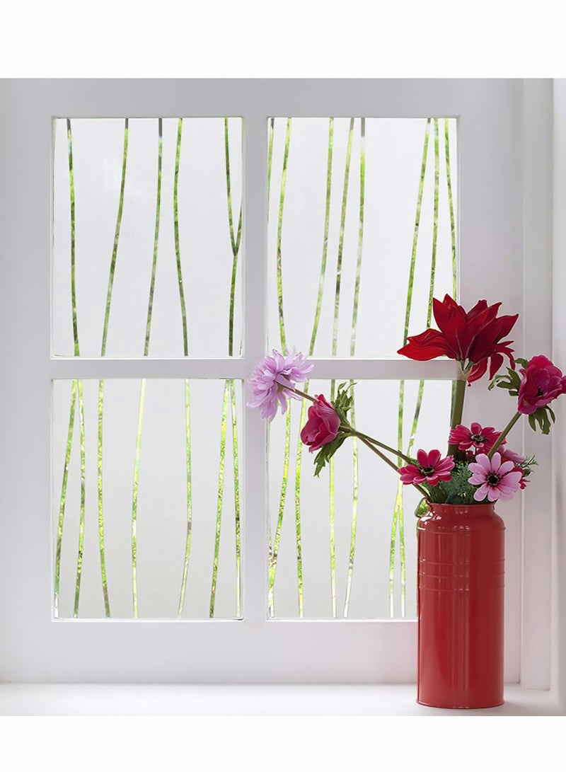 Frosted Window Film - Removable Privacy Decal for Home & Office, No Glue Needed, 45 x 200cm - Image 1