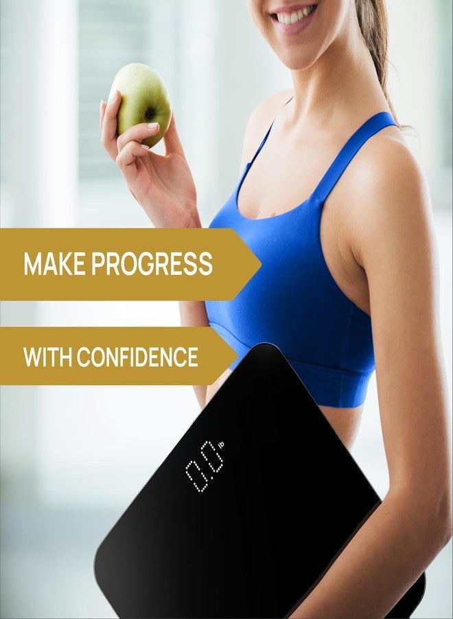 إنيفي فيت ميزان حمام INEVIFIT، ميزان رقمي عالي الدقة لقياس وزن الجسم، يقيس الوزن حتى 400 رطل. يشمل البطاريات. - Image 3